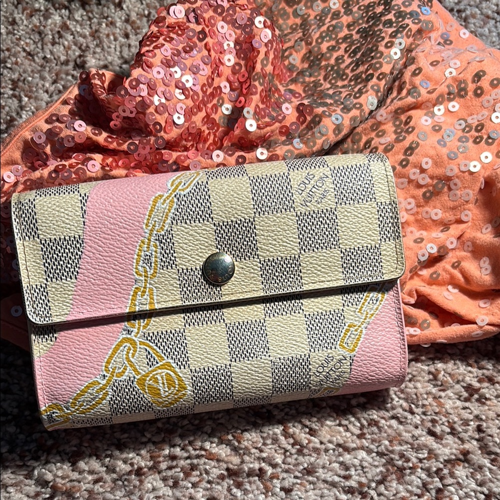 Louis Vuitton Damier azur tri-fold wallet